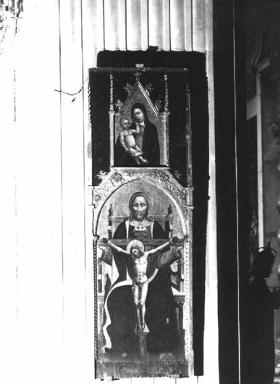 Trinità e Madonna con Bambino (polittico) - ambito ligure, ambito pisano (prima metà sec. XV)