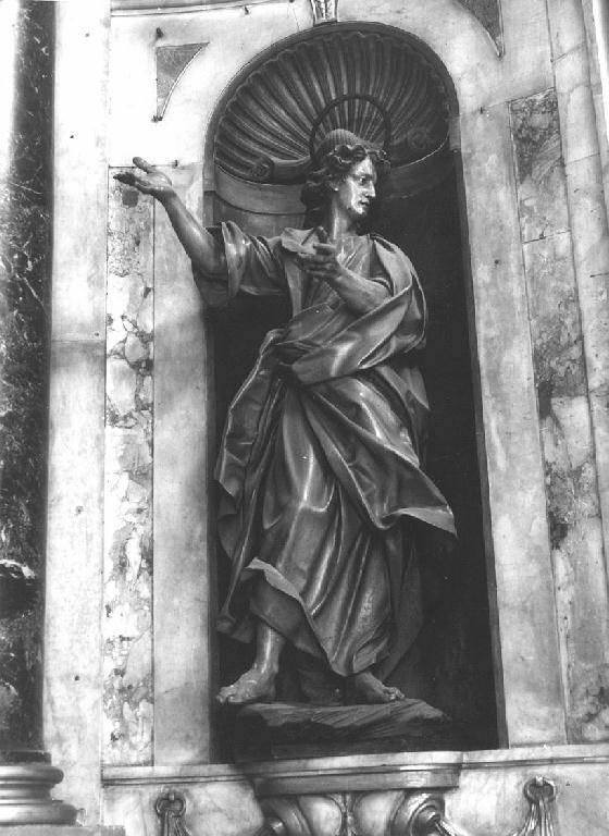 San Giovanni Evangelista (statua) di Maragliano Anton Maria (attribuito) (primo quarto sec. XVIII)