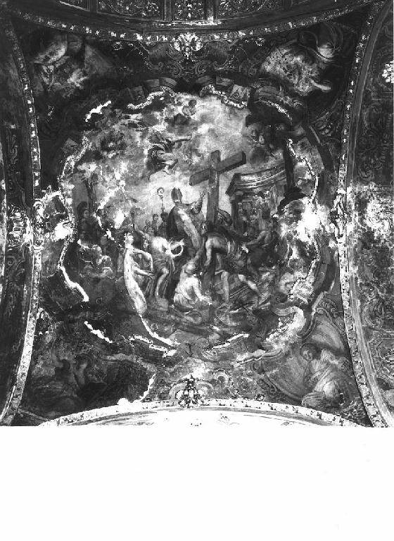 ritrovamento della vera croce (dipinto) di Brusco Paolo Gerolamo detto Bruschetto (ultimo quarto sec. XVIII)
