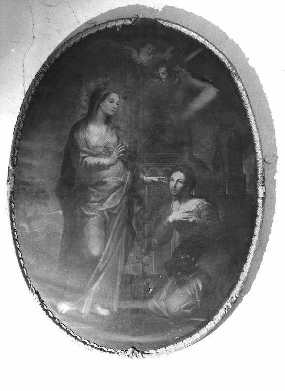 apparizione della Madonna di Caravaggio (dipinto) di Boni Giacomo Antonio (secondo quarto sec. XVIII)