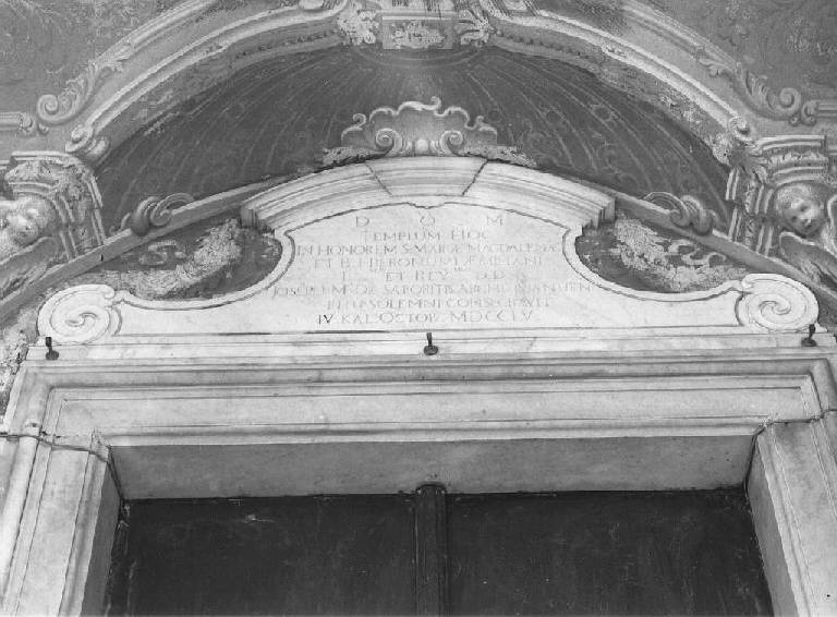 lapide - bottega genovese (metà sec. XVIII)