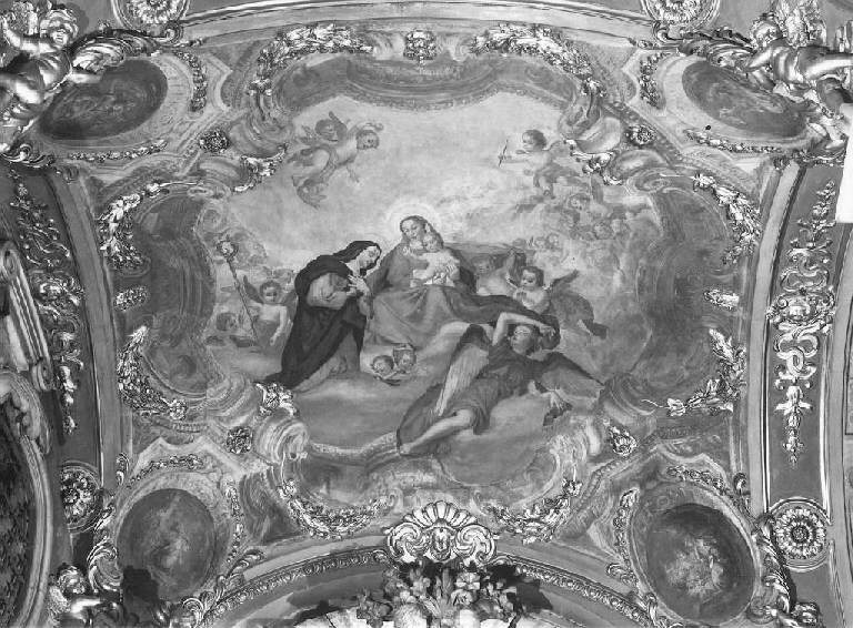 gloria di San Paola Romana (dipinto) di Marchelli Rolando (attribuito) (primo quarto sec. XVIII)