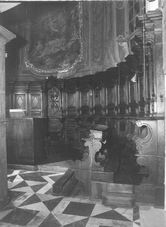 stalli del coro - bottega ligure (seconda metà sec. XVII)