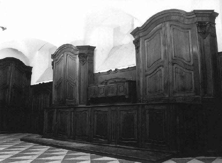 armadio da sacrestia di Caromi Sebastiano (attribuito) (terzo quarto sec. XVIII)