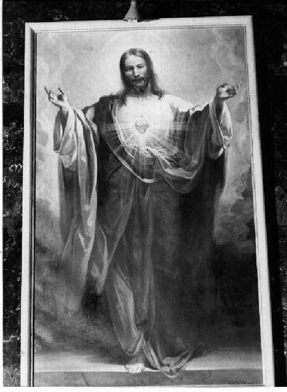 Sacro Cuore di Gesù (dipinto) di Traverso Mattia (prima metà sec. XX)