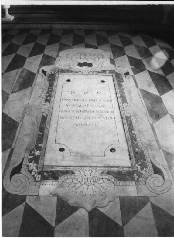 lapide tombale - bottega ligure (secondo quarto sec. XVIII)