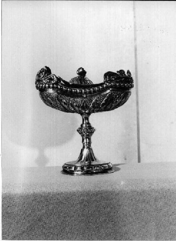 navicella portaincenso - a galeone - bottega genovese (inizio sec. XIX)