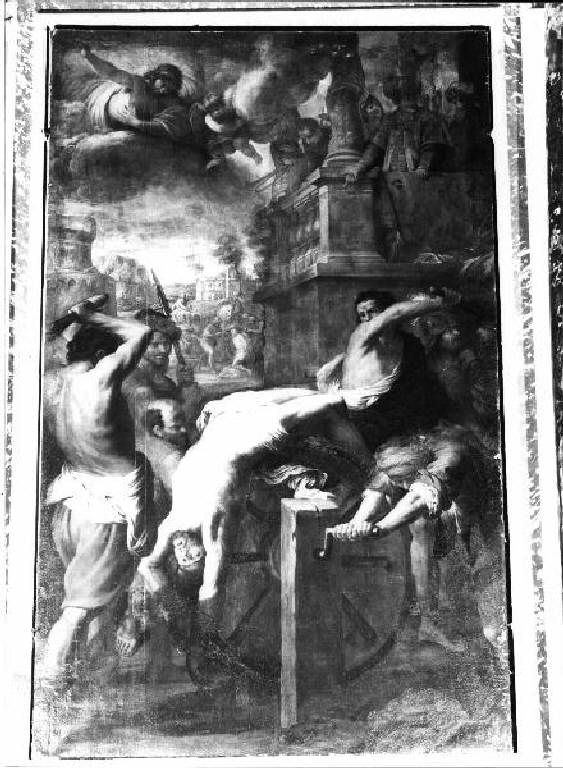 martirio di San Clemente (pala d'altare, elemento d'insieme) di Carlone Giovanni Battista (seconda metà sec. XVII)