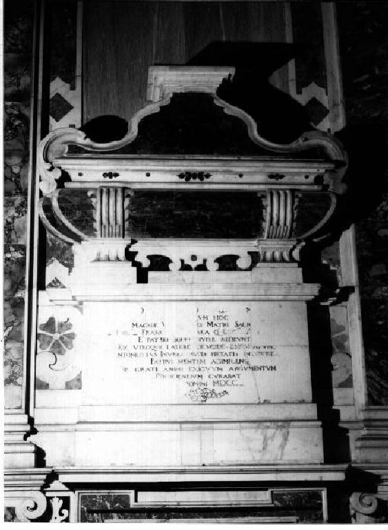 monumento funebre, opera isolata di Solaro Carlo, Solaro Daniello (fine sec. XVII)