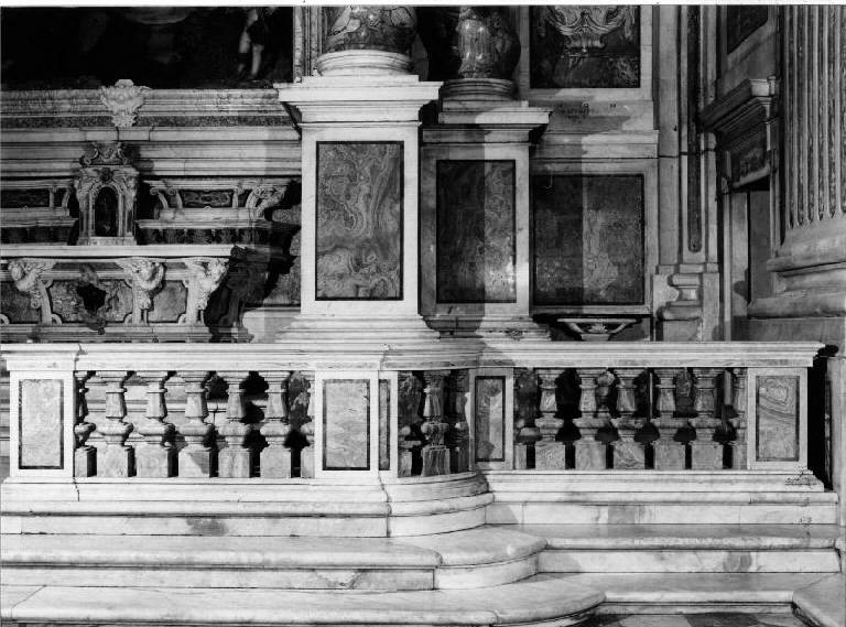 balaustrata, elemento d'insieme di Ponsonelli Giacomo Antonio, Quadro Gaetano Maria (prima metà sec. XVIII)