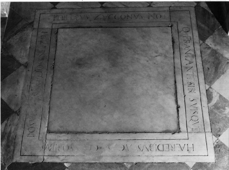 lapide tombale - bottega genovese (primo quarto sec. XVIII)