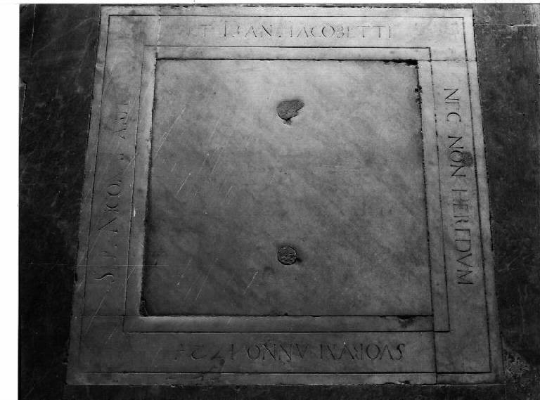 lapide tombale - bottega genovese (primo quarto sec. XVIII)