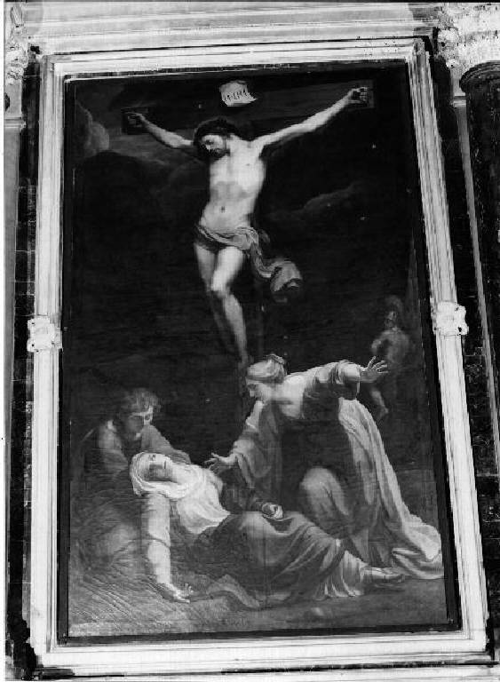 crocifissione (pala d'altare) di Scotto Francesco (primo quarto sec. XIX)