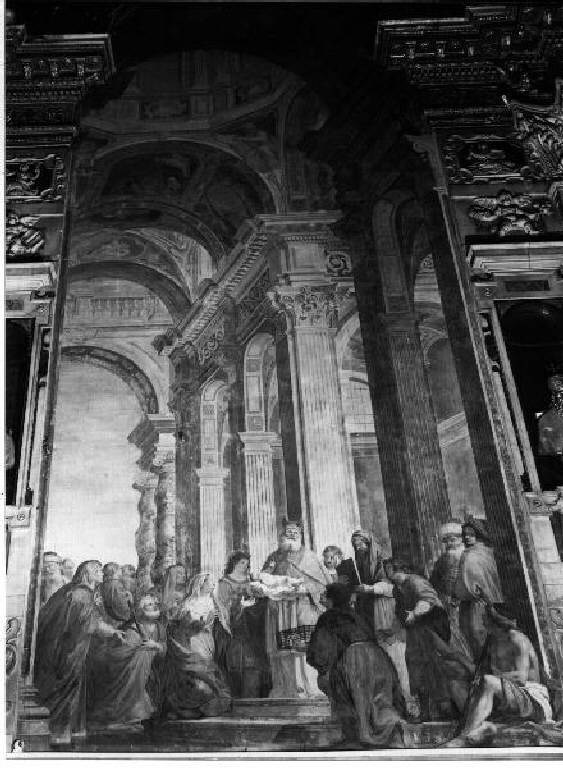 presentazione di Gesù al tempio (dipinto) di Benso Giulio, Carlone Giovanni Battista (sec. XVII)
