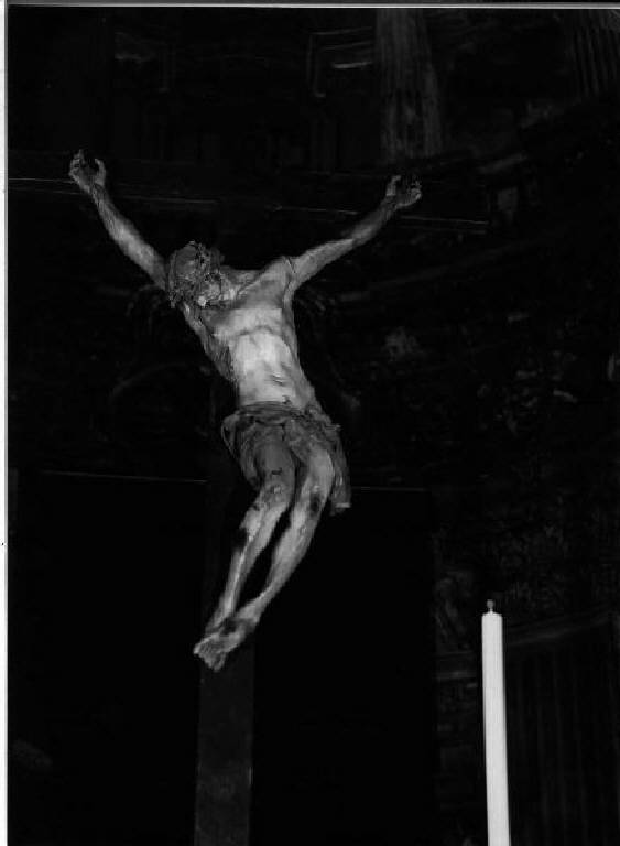 Cristo crocifisso (crocifisso) di Ponsonelli Giacomo Antonio (inizio sec. XVIII)
