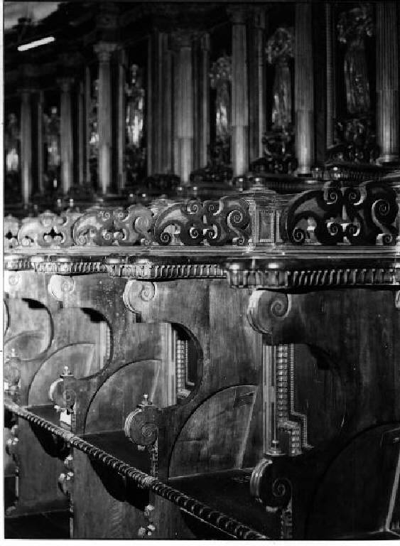 stalli del coro - bottega spagnola (prima metà sec. XVII)