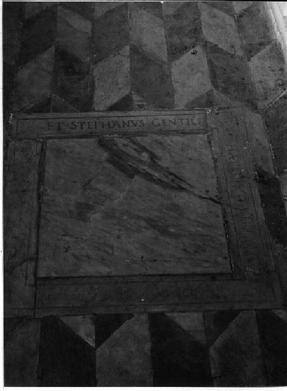 lastra tombale - bottega genovese (ultimo quarto sec. XVII)