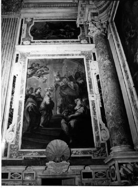 presentazione di Gesù al tempio (dipinto, elemento d'insieme) di Carlone Giovanni Andrea (ultimo quarto sec. XVII)