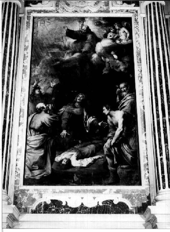 San Bernardino (dipinto) di Carlone Giovanni Battista (terzo quarto sec. XVII)