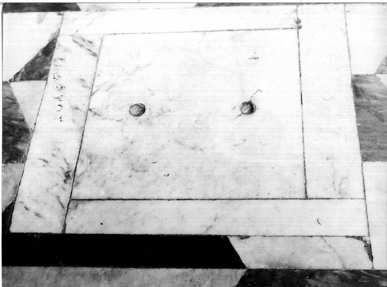 lapide tombale - bottega genovese (sec. XVII)