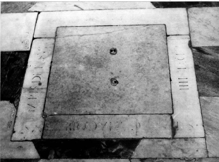 lapide tombale - bottega genovese (sec. XVII)