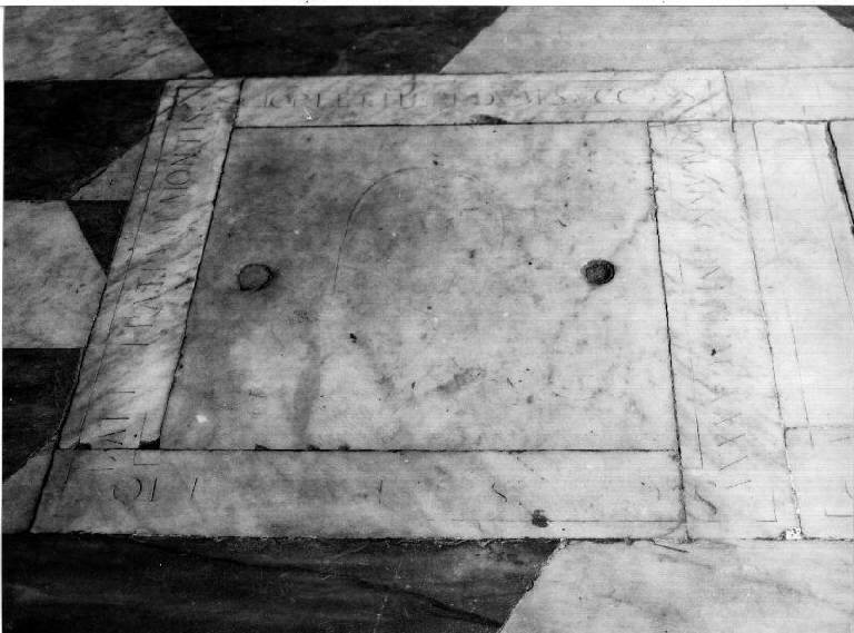 lapide tombale - bottega genovese (sec. XVII)