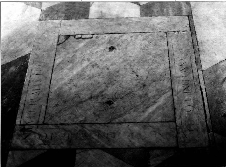 lapide tombale - bottega genovese (sec. XVII)