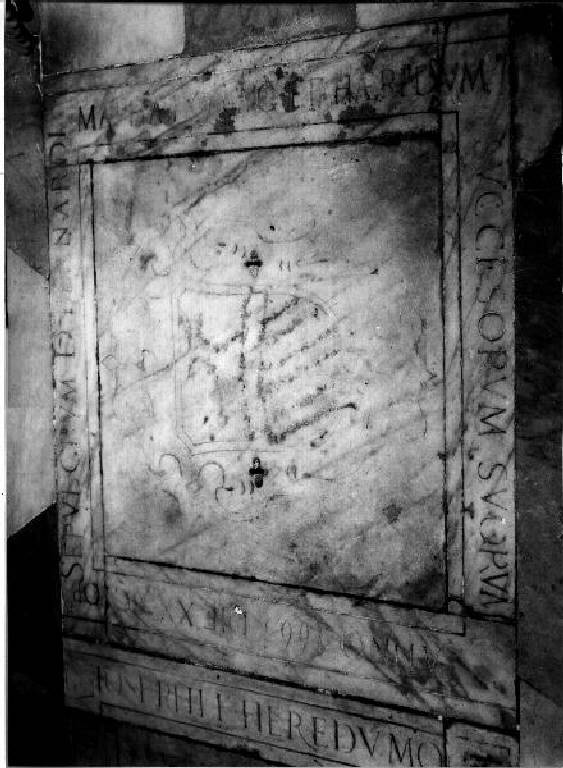 stemma (lapide tombale) - bottega genovese (terzo quarto sec. XVII)