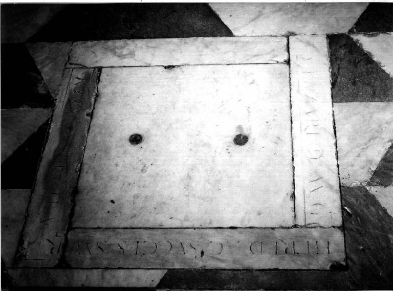 lapide tombale - bottega genovese (secondo quarto sec. XVII)