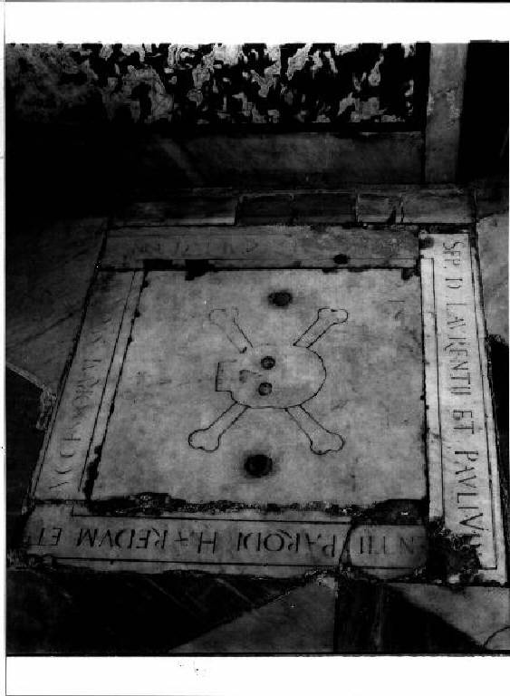 teschio (lapide tombale) - bottega genovese (fine sec. XVI)