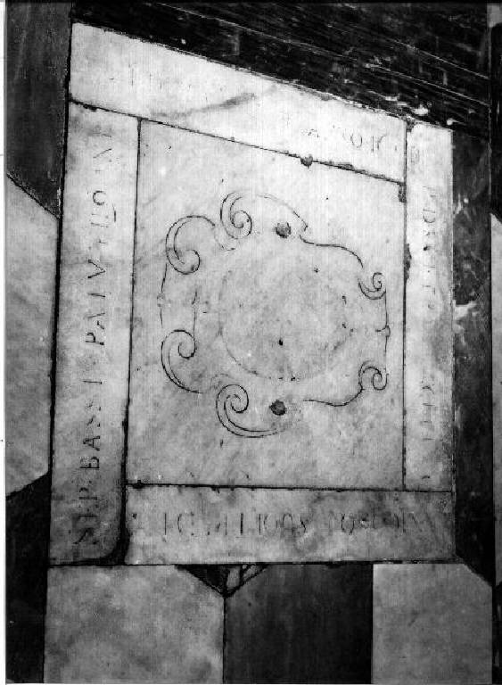 lapide tombale - bottega genovese (metà sec. XVII)