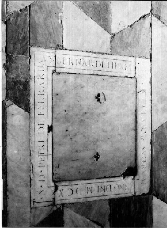 lapide tombale - bottega genovese (primo quarto sec. XVII)