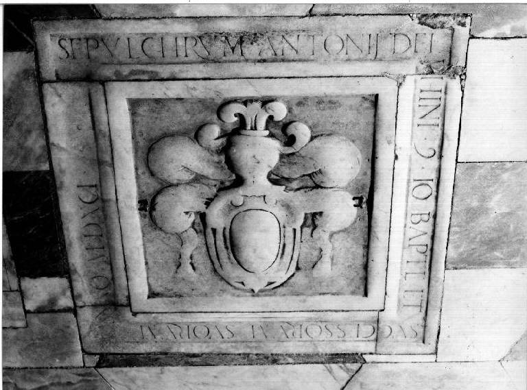 stemma (lapide tombale) - bottega genovese (fine sec. XVI)