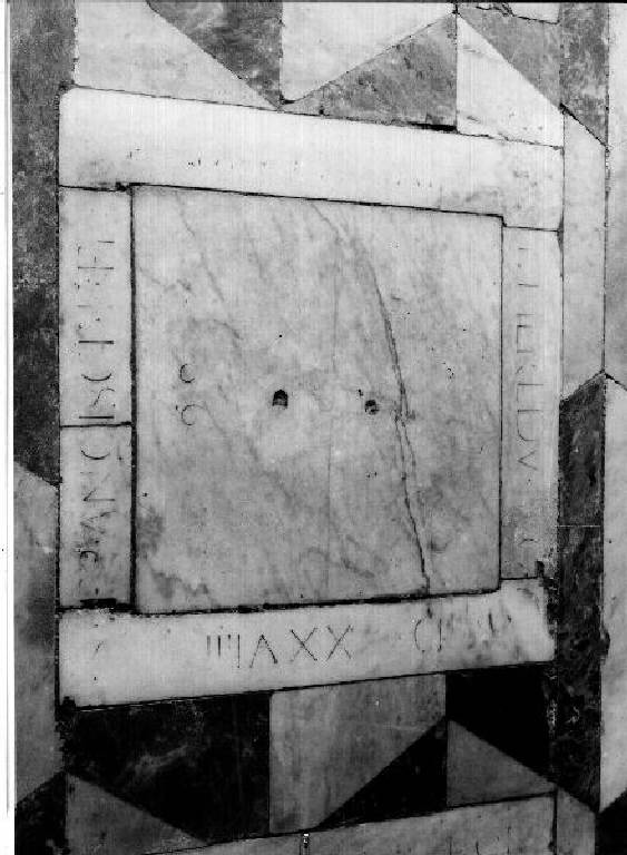 lapide tombale - bottega genovese (secondo quarto sec. XVI)