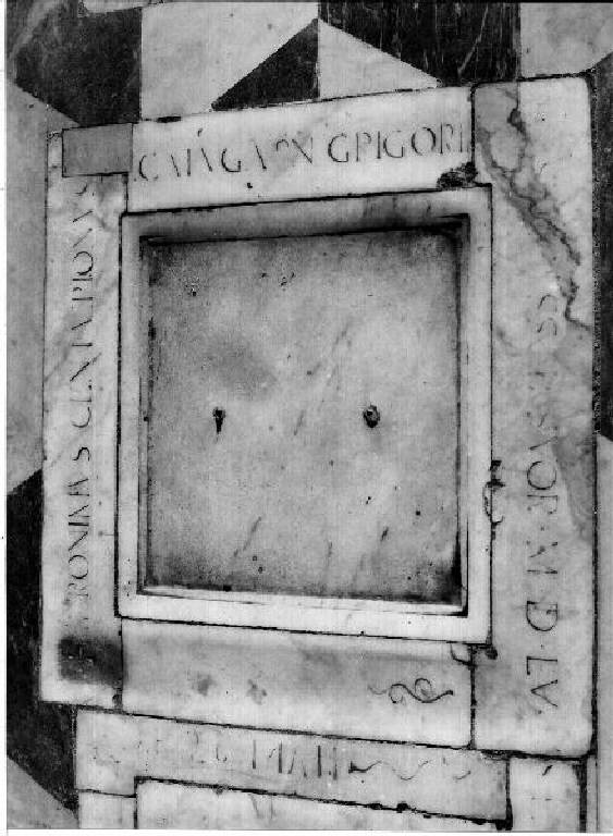 lapide tombale - bottega genovese (metà sec. XVI)