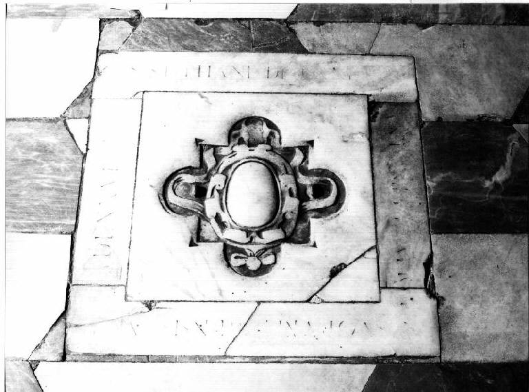 stemma (lapide tombale) - bottega genovese (ultimo quarto sec. XVI)