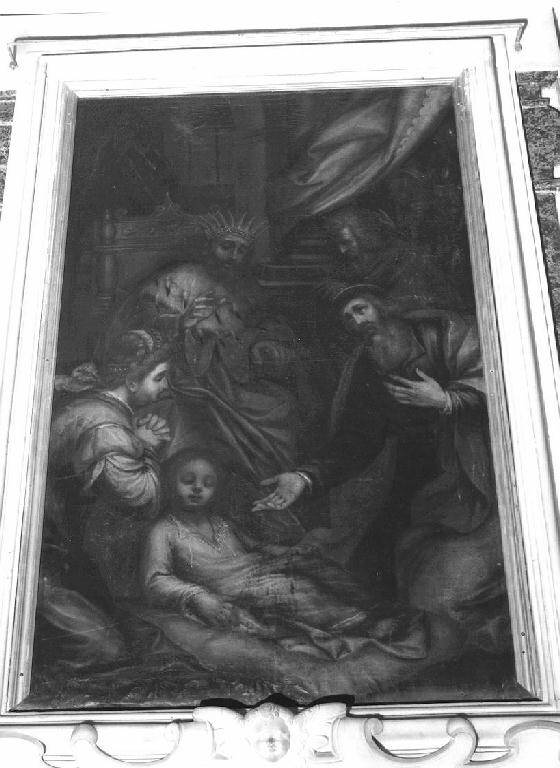 miracolo di San Matteo (dipinto) di Montanari Agostino (attribuito), Montanari Giovanni Battista (attribuito) (prima metà sec. XVII)