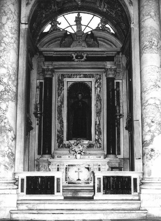 altare, elemento d'insieme di Orsolino Battista (attribuito), Carlone Battista (attribuito) (fine/inizio secc. XVI/ XVII)