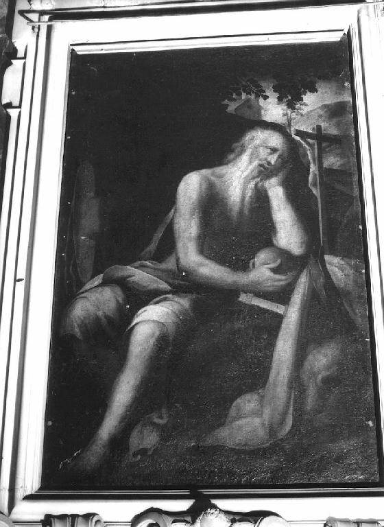 San Girolamo (dipinto) di Semino Cesare (attribuito), Semino Alessandro (attribuito) (secc. XVI/ XVII)