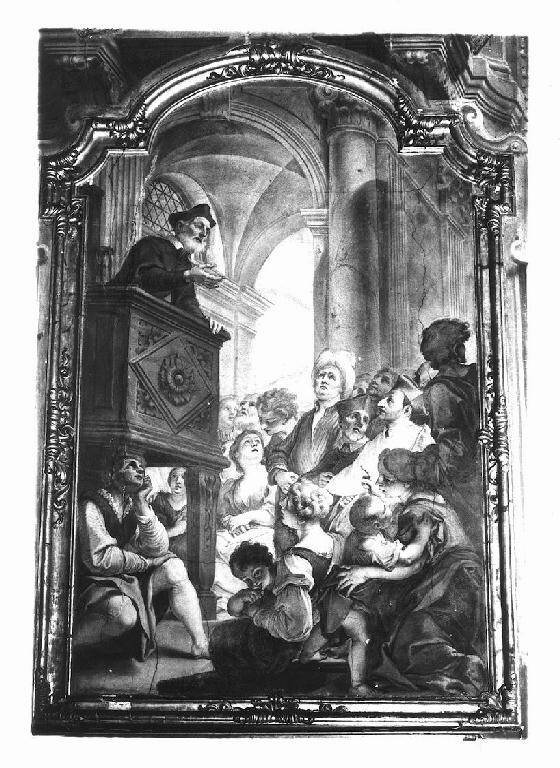 San Filippo Neri incontra San Carlo Borromeo (dipinto, ciclo) di Legnani Stefano Maria detto Legnanino (primo quarto sec. XVIII)