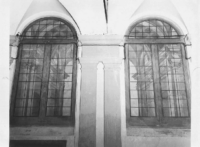 architettura illusionistica (dipinto, serie) - ambito bolognese (sec. XVIII)