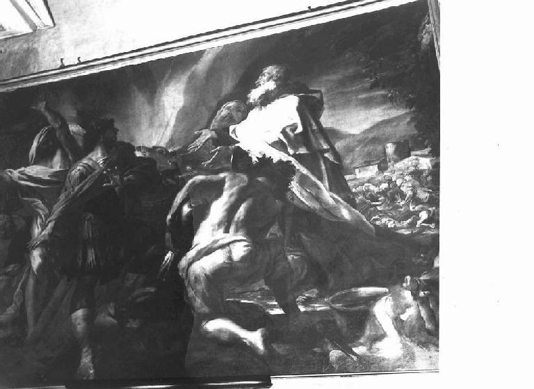 sacrificio di Elia sul monte Carmelo (dipinto, opera isolata) di Carlone Giovanni Andrea (attribuito) (ultimo quarto sec. XVII)
