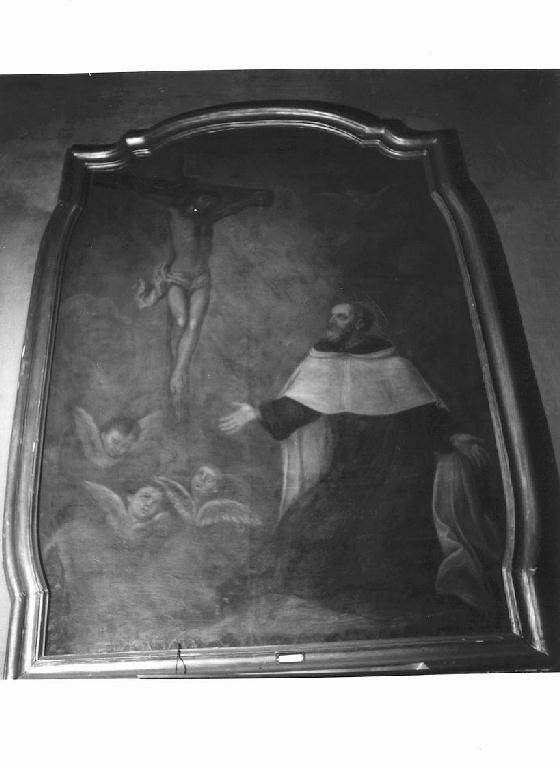 Santo Carmelitano in preghiera (dipinto, opera isolata) - ambito ligure (sec. XVIII)