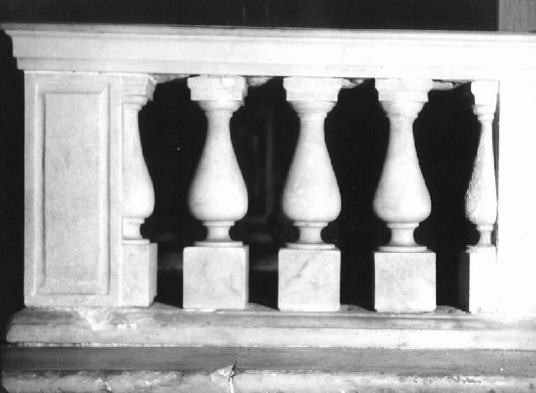 balaustrata, elemento d'insieme - ambito ligure (sec. XVII)