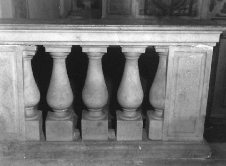 balaustrata, elemento d'insieme - ambito ligure (sec. XVII)
