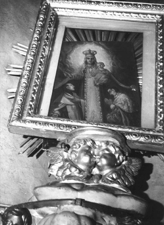 apparizione della Madonna (dipinto, opera isolata) - ambito genovese (sec. XX)