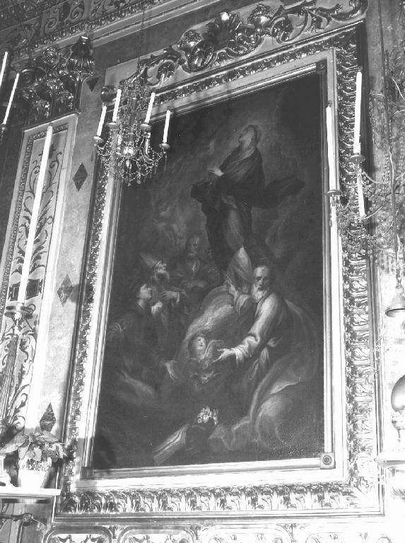Immacolata Concezione e santi (dipinto) di De Ferrari Lorenzo (maniera) (prima metà sec. XVIII)