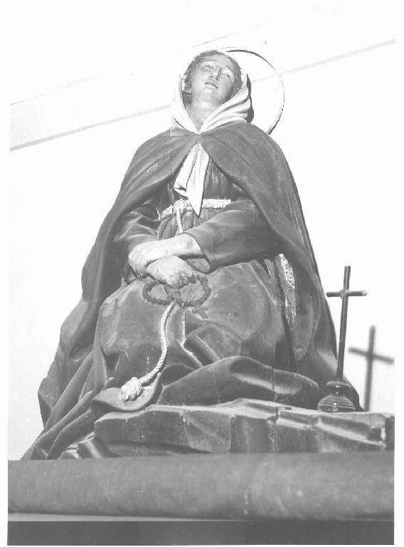 Santa Margherita da Cortona (statua) di Maragliano Anton Maria (scuola) (secc. XVII/ XVIII)