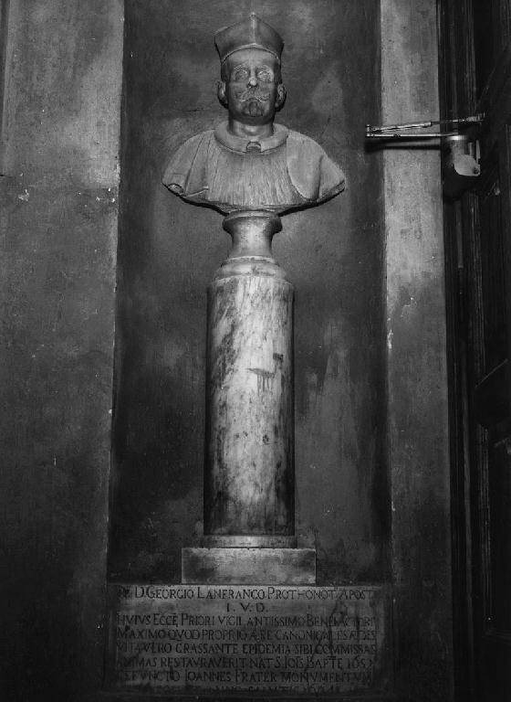 ritratto di Giorgio Lanfranco (statua) - PRODUZIONE LIGURE (terzo quarto sec. XVII)