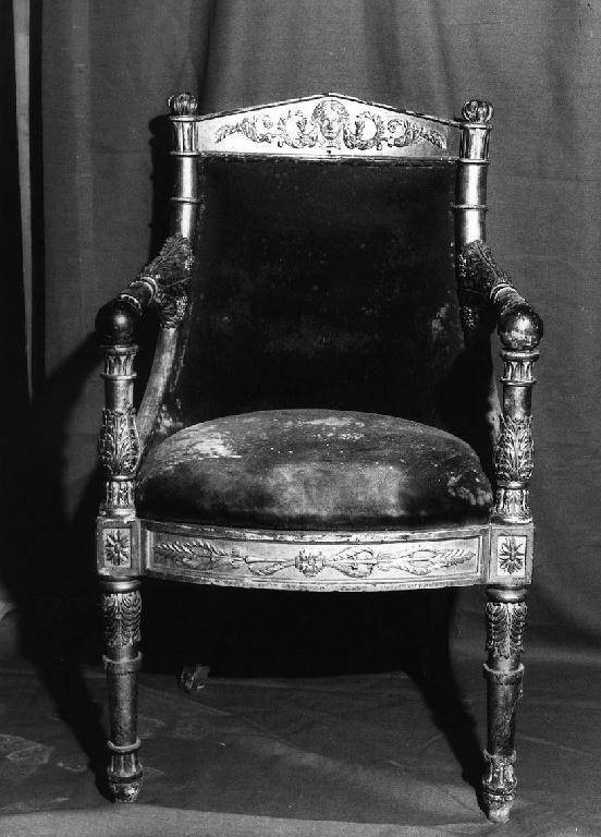 poltrona di Peters Enrico Tommaso (bottega) (prima metà sec. XIX)